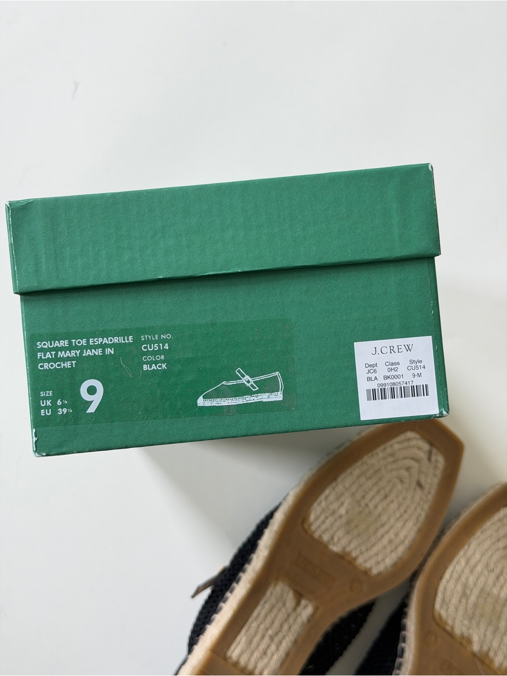 NEW IN BOX Sophie Mary Jane espadrilles with crochet - size 9 - Picture 8 of 11